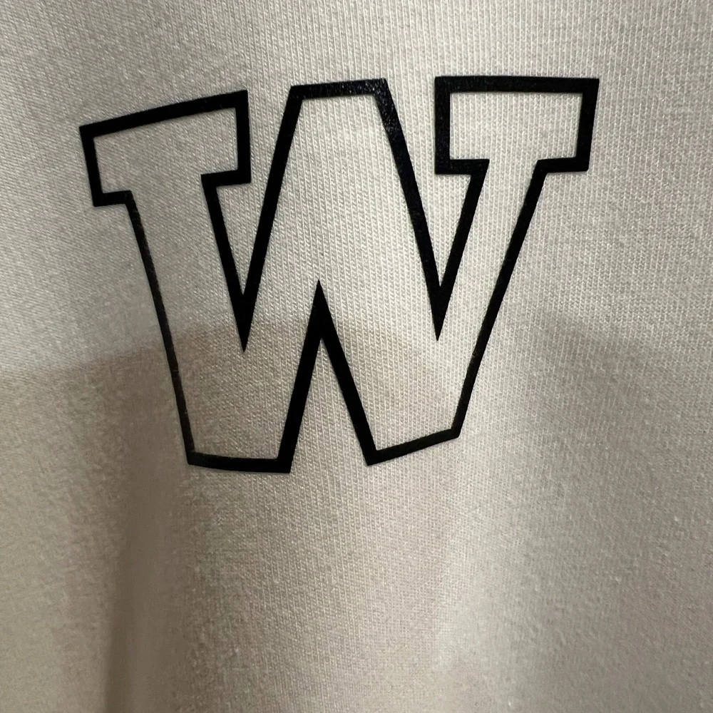 adidas Women's Cream Hoodie with Black Details
